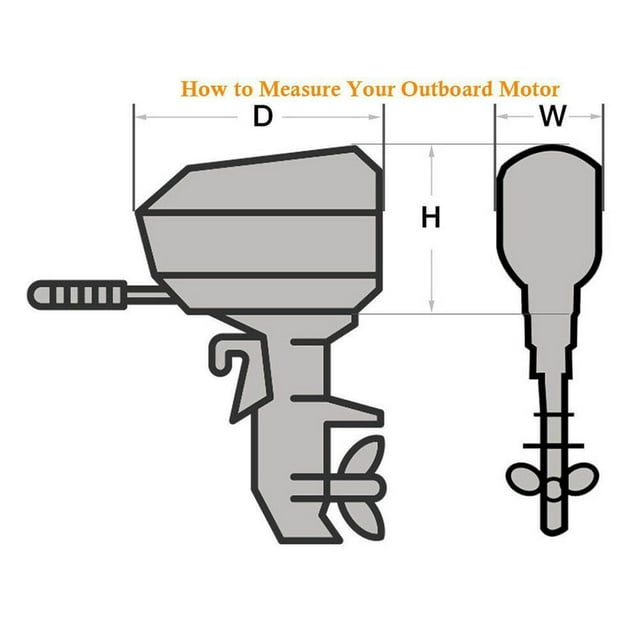 Baohd Boat Full Outboard Engine Cover Motor Cover Marine Anti Sunlight Anti Wind 15-30HP
