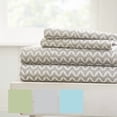 thumbnail image 2 of Simply Soft Geometric Patterned 4 Piece Bed Sheet Set, 2 of 4