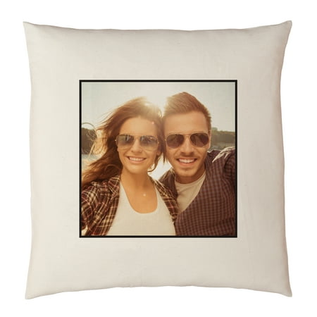 Personalized Photo Accent Pillow 15" x 15" - Available in Antique Border or Plain Border