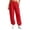10-Red, variant on Yutgune Baggy Sweatpants Women High Waist Drawstring Ribbed Cuff Womens Sweatpants with Pockets