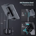 thumbnail image 5 of Support de Tablette pour Porte-Gobelet de Voiture, Support Universel pour Tablette et Téléphone Intelligent pour iPad Pro/Air/Mini, Kindle, Tablettes Nintendo Switch Téléphone Intelligent, Compatible avec Appareils de 4 Pouces à 11 Pouces, 5 of 5