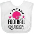 thumbnail image 3 of Inktastic Fantasy Football Queen Sports Gift Girls Baby Bib, 3 of 4
