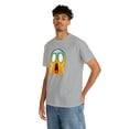 thumbnail image 5 of Scream emoji graphic t shirt smiley face t shirt Unisex Heavy Cotton Tee, 5 of 8