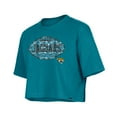 thumbnail image 2 of Girl's New Era Teal Jacksonville Jaguars Flip Sequin Boxy T-Shirt, 2 of 4