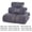 B, variant on Luxury 600 GSM Hotel Bath Towels 3-Pack, 100% Long-Staple Cotton, Ultra Soft, Quick Dry & Highly Absorbent, 27.6x55.1in Large Size, White