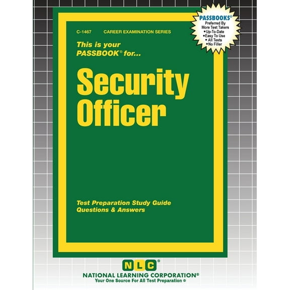 Career Examination Security Officer, Book 1467, (Paperback)
