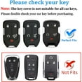thumbnail image 2 of For GMC Key fob Cover with Keychain Fit for Chevy Silverado and GMC Sierra Terrain Acadia 1500 2500HD 3500HD 5 buttons TPU Key Fob Case Shell, 2 of 10