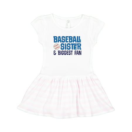 

Inktastic Baseball Sister Gift Toddler Girl Dress