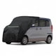 thumbnail image 1 of Cubierta de capó y parabrisas de automóvil Unique Bargains para K CAR Tamaño M 210D algodón sinoquímico 102.76" L con tira reflectante cubierta de protección impermeable al aire libre negra, 1 of 7