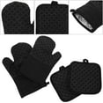 thumbnail image 6 of 1 Set Cotton Microwave Oven Gloves Oven Mitts Practical Heat Resistant Mats, 6 of 8
