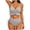 Gold, variant on Swim Set Women, 2-Piece Bikini, Ruffled Drawstring Top with Beaded Ties & Padded Cups Purple S