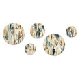 thumbnail image 3 of Designart "Coastal Green Vintage Bliss" Floral Round Wall Art Set Of 5 - Green Cottage Office Room Wall Art Set, 3 of 6