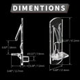 thumbnail image 4 of HUGFEGWE 50 Pcs Plastic Locking Shelf Pins 7.9mm, 5/8" Clear Plastic Locking Shelf Support Peg Clips for 7.9mm Diameter Peg Hole & 5/8 Inch Cabinet Shelf CJB91-55034, 4 of 9