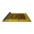 thumbnail image 2 of Ahgly Company Indoor Round Oriental Yellow Industrial Area Rugs, 8' Round, 2 of 4