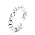thumbnail image 1 of Silver ring trendy 925 silver ring for women pinky ring, 1 of 4