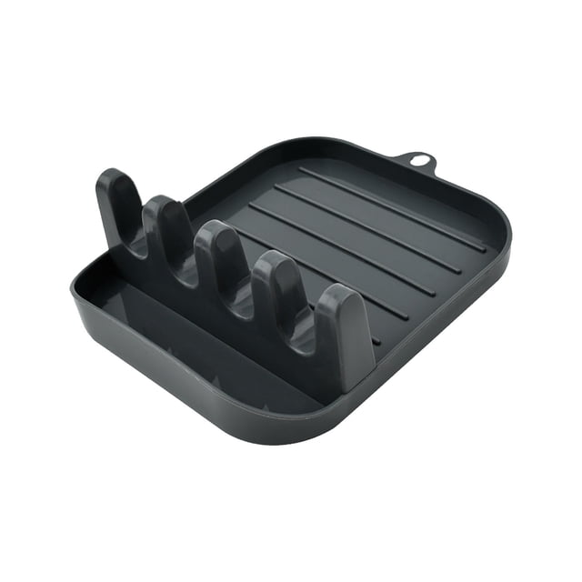 Surprise Discount,Kitchen Spatula Drain Lid, Stainless Steel Home Cooker, Chopstick Spoon Combo, Non-Slip Handle, For Kitchen, Draining Food, Cooking Utensils Set | Plastic, Black-589 $BS$3