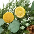thumbnail image 4 of Northlight Real Touch™️ Cypress, Lemon and Eucalyptus Artificial Christmas Wreath - 22" - Unlit, 4 of 9