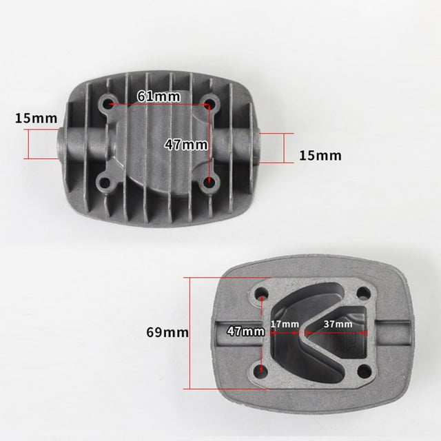 Pièces de Rechange pour Pompe à Air Sans Huile Silencieuse, Tête de Cylindre, 3