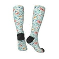 thumbnail image 4 of Daiia Sports Socks Butterflies Printed Novelty Crew Socks for Men Women Knee High Socks Cotton Socks Soft & Breathable Support Unisex Socks, 4 of 9