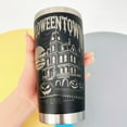 thumbnail image 6 of Halloween Horror Theme 20oz Stainless Steel White Insulated Tumbler with Straw Gift Box, 6 of 11