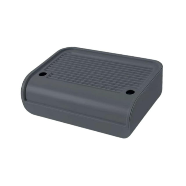 S SERENABLE Bac à Litière Marche Protection de Plancher Garder en Ordre Compact Bac à Litière pour Chat Pied Planche Gris