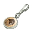 thumbnail image 2 of Squirrel Protecting His Nuts Antiqued Charm Clothes Purse Suitcase Backpack Zipper Pull Aid, 2 of 4