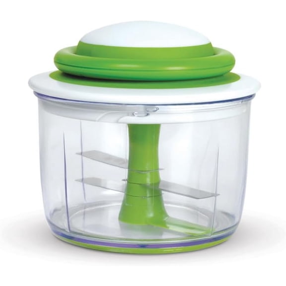 Chop Hand-Powered Food Chopper (Arugula), 5.5" x 5.5" x 5"