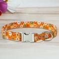 thumbnail image 4 of SPRING PARK Dog Collar Zinc Alloy Buckle Floral Print Tie Available in Adjustable Sizes for Small Medium Large Dogs, 4 of 7