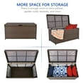 thumbnail image 6 of Jeco Wicker Patio Storage Deck Box in Espresso, 6 of 6