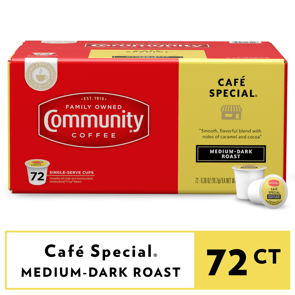 Community Coffee Cafe Special Pods for Keurig Kcups 72 Count