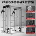 thumbnail image 4 of FORGEMUS Smith Machine Power Cage, 2000LBS All-in-One Squat Rack Multi-Function Home Gym System with Cable Crossover System for Adult, 4 of 10