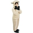 thumbnail image 5 of Coerni Kids Sheep Costume Little Lamb Costume Toddler Fuzzy Long Sleeve Top + Pants + Hat + Gloves + Socks Christmas Pajamas, 5 of 7