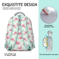 thumbnail image 5 of "Flamingo Backpack for Women & Men - Stylish Waterproof School Bookbag, Lightweight College Backpack with Laptop Sleeve, Trendy Gift for High School & University Students", 5 of 6