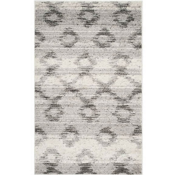 SAFAVIEH Adirondack Tamara Geometric Area Rug, Silver/Charcoal, 3' x 5'
