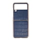 thumbnail image 1 of Funda de Cuero para teléfono Resistente a los arañazos Nano Plating Funda para teléfono con Pantalla Plegable Funda Protectora para teléfono para Galaxy Z Flip4 Azul, 1 of 8