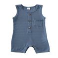 thumbnail image 1 of Body Bébé Fille Garçon Romper une Seule Pièce Combinaison Sans Manches Tenues d'Été, 1 of 6