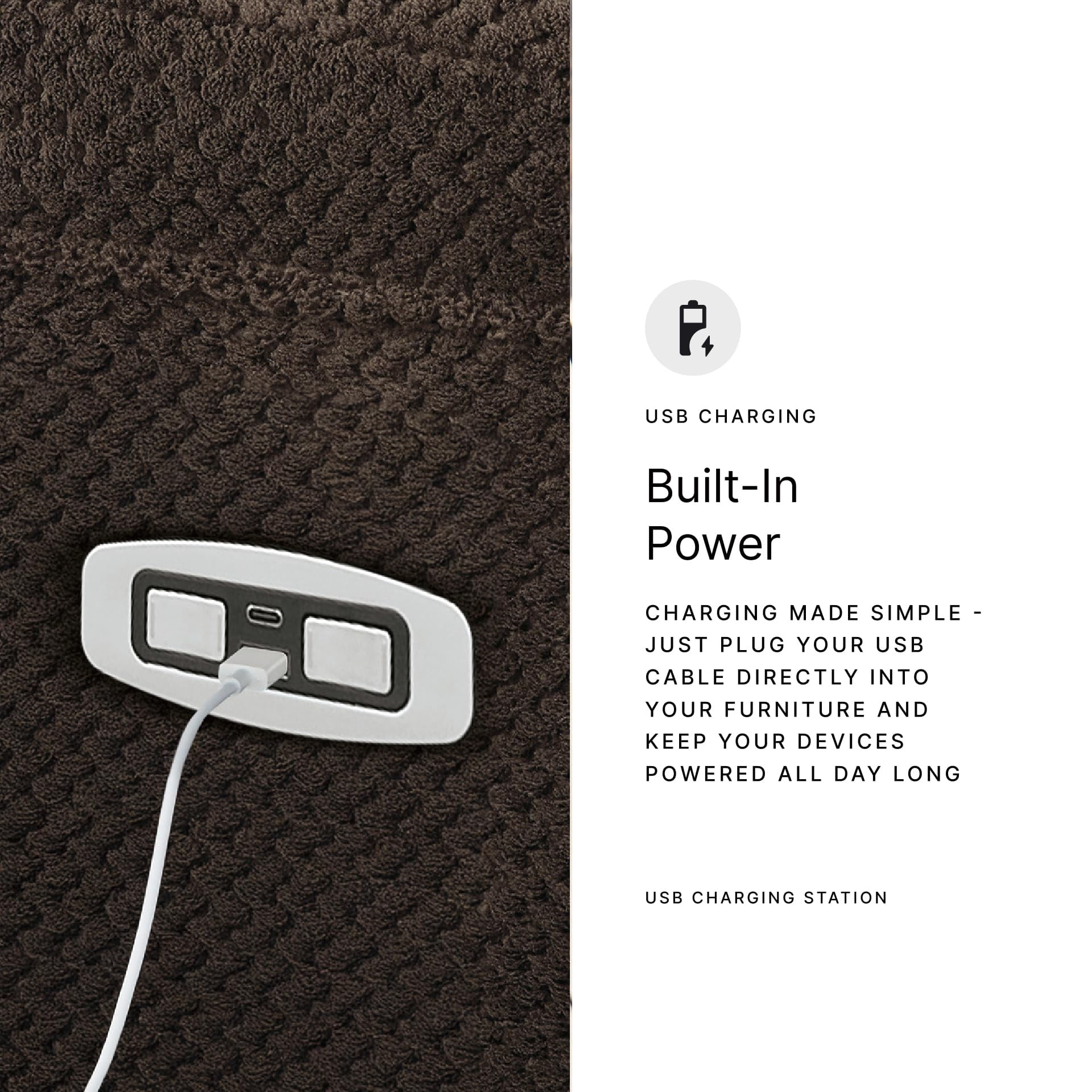 Signature Design by Ashley Observation Brown Power Reclining Loveseat