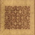 thumbnail image 1 of Ahgly Company Indoor Square Oriental Brown Industrial Area Rugs, 4' Square, 1 of 4