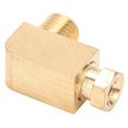 thumbnail image 3 of 90 Degree Brass Compression Tube Fitting Adapter for Oil Lubrication System PL408 4mm M8 x 1, 3 of 5