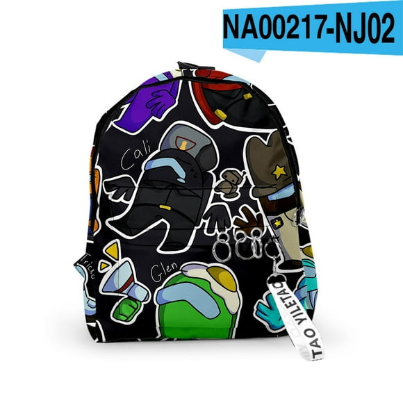 New Cute Among Us Backpacks for Boys Waterproof 3D Cartoon Among Us School Backpack Bag Bookbag Among Us Crewmate Characters Print Backpack Shoulder Bags Camping Travel Durable Students Daypacks-11款