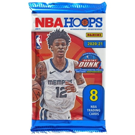 Panini NBA 2020-21 Hoops Basketball Trading Card Blaster Pack