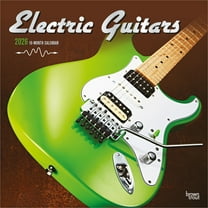 Electric Guitars | 2026 12x24" (Hanging) Wall Calendar | Plastic-Free | BrownTrout