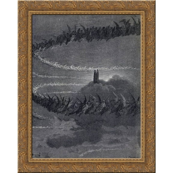 Paradiso 24x20 Gold Ornate Wood Framed Canvas Art by Gustave Dore