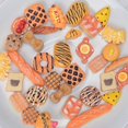thumbnail image 2 of US 15~100 Pc Slime Bread Candy Flatbacks Resin Flat Back Scrapbooking Charms DIY (Bread, 30 Pcs), 2 of 3