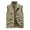 Khaki, variant on Bcfgryg Men S Jacket Vest Overalls Vest Pocket Outdoor Casual Plain Simple Slim Comfortable Jacket Men's Vest