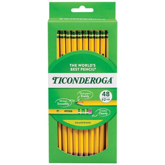 Ticonderoga Premium Wood Pencils,  #2 Lead