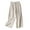 Beige, variant on HomeGardon Linen Pants Women Pants for Women,Women's Solid Color Casual Feeling Of Falling Button Cotton and Linen Straight Barrel Ninth Pants,M-XXXL
