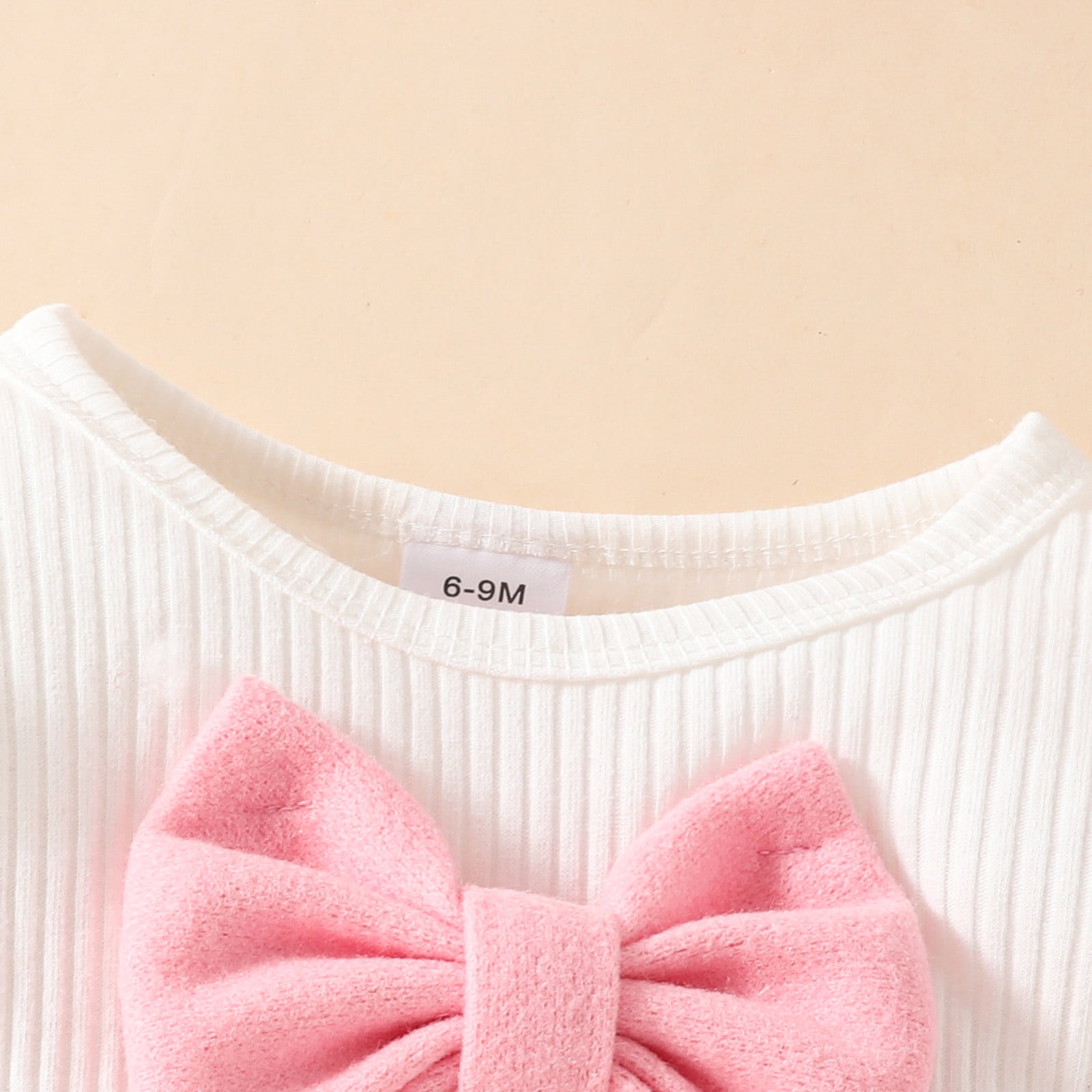 Toddler Girl Skirt Sets Big Bow Ruffle Long Sleeve Knit Ribbed Top with Hat Skirt Fall Winter 3 Piece Set,Z6-Pink,2-3 Years