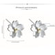 thumbnail image 4 of Pendientes de botón para mujer, pendientes de botón, pendientes de botón para mujer, pendientes de flores con separación de temperamento, pendientes, pendientes, 4 of 5