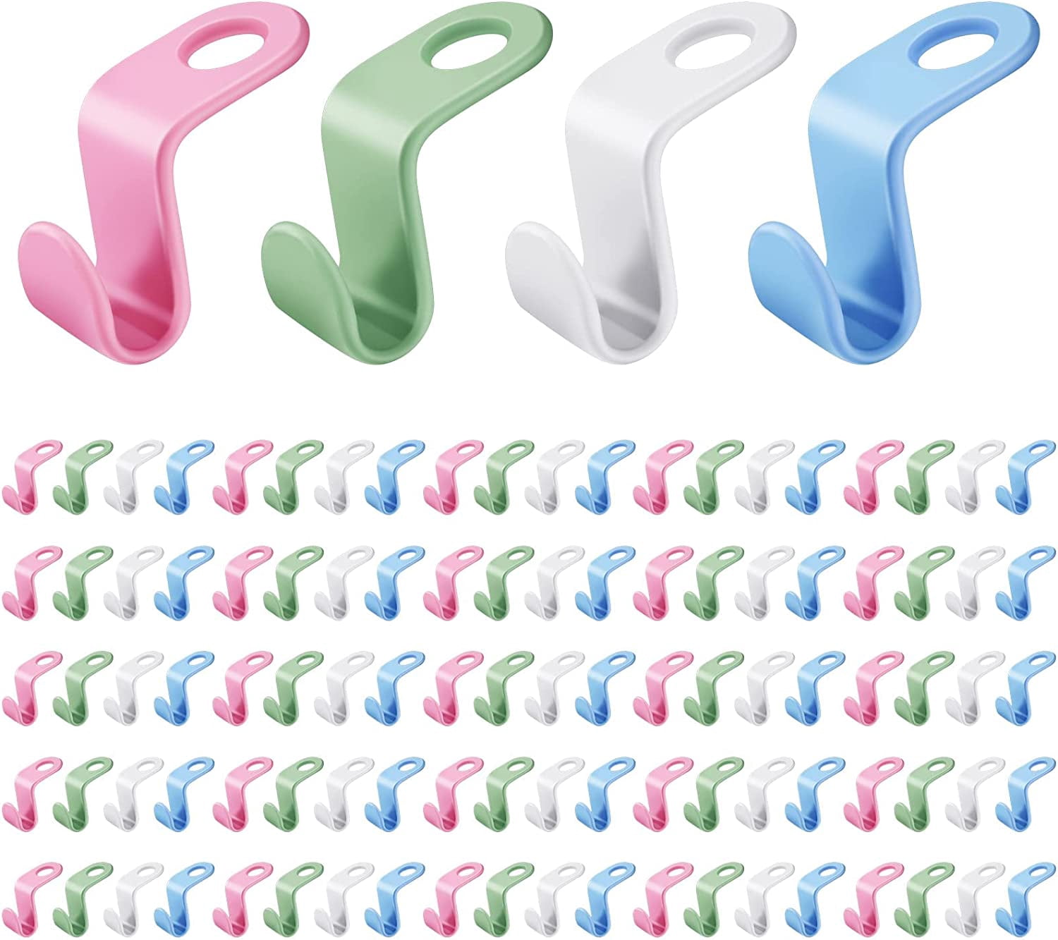 50-Pack Cascading Hanger Hooks – Space Saving Closet Organizer, Holds Up To 11 Lbs Each - View #11